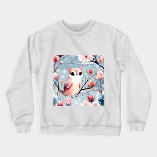 Bird in the winter design art Crewneck Sweatshirt